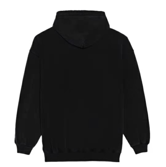 Balenciaga loose hooded long-sleeved sweater women's black