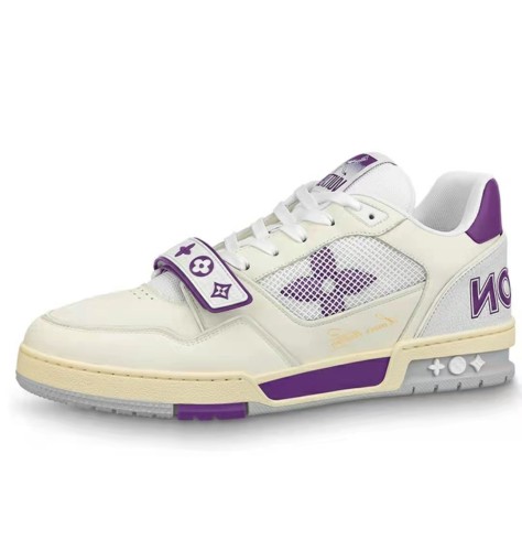 Louis Vuitton casual sneakers white purple