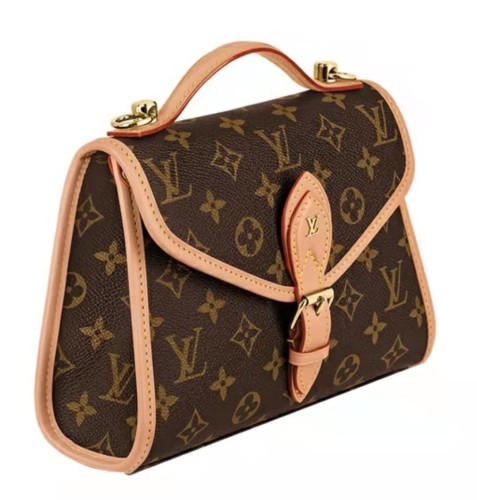 LOUIS VUITTON IVY exquisite retro flip cover classic presbyopia canvas women