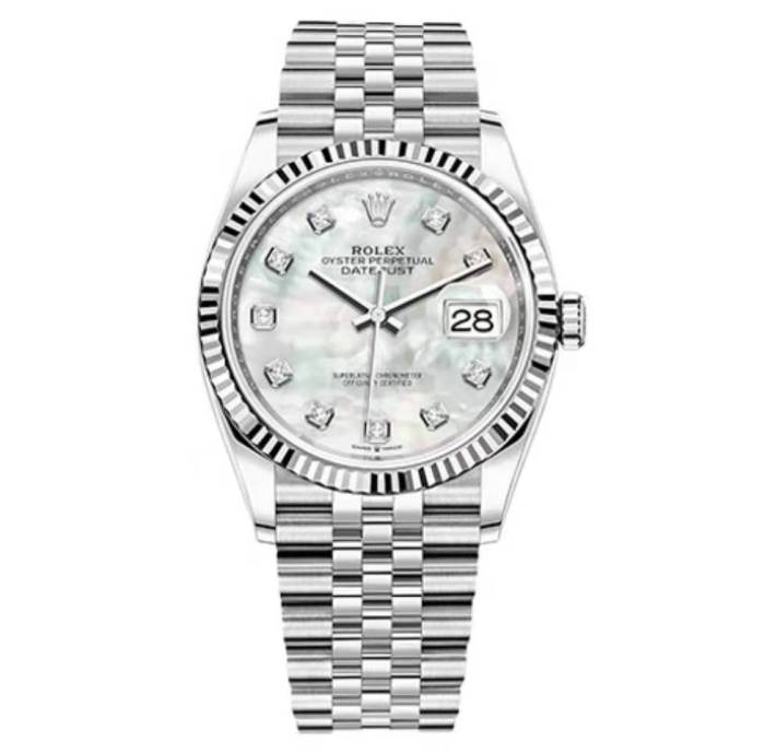 Rolex Datejust Series Mechanical Watch Men's Silver
