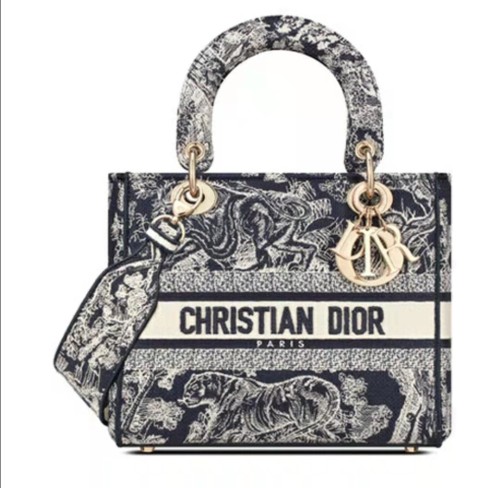 Dior LadyDior bag embroidered Jui print one-shoulder crossbody32*25