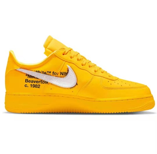 James the same paragraph] Off-White x Nike Air Force1Low  University Gold  gold and silver