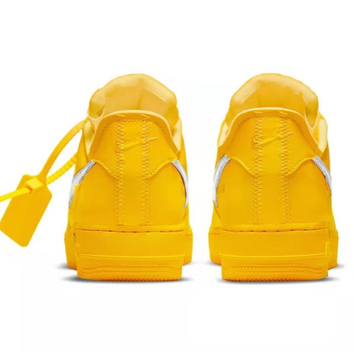 James the same paragraph] Off-White x Nike Air Force1Low  University Gold  gold and silver