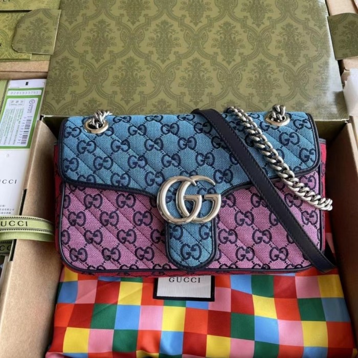 Gucci GG Marmont Multicolor Silver Label