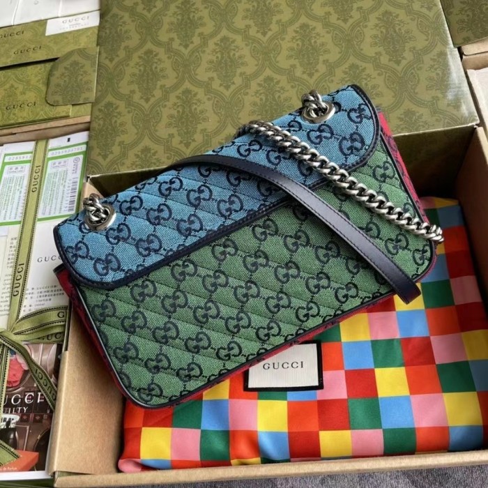 Gucci GG Marmont Multicolor Silver Label