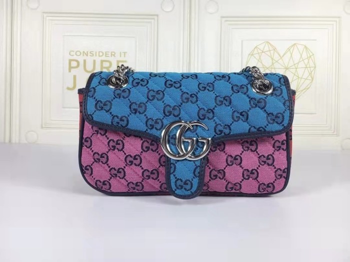 Gucci GG Marmont Multicolor Silver Label