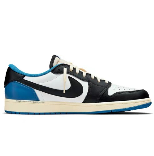 Air Jordan1Low OG SP Tripartite Joint White Blue Black Lightning Barb