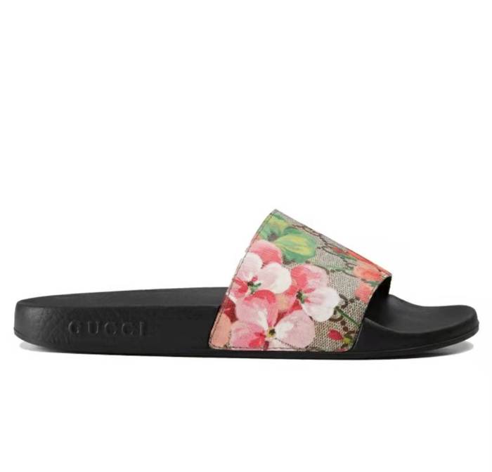 GUCCI Double G Blooms Women's Slippers with Tianzhulan Print