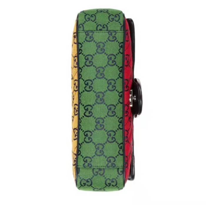 Gucci GG Marmont Multicolor Silver Label Logo