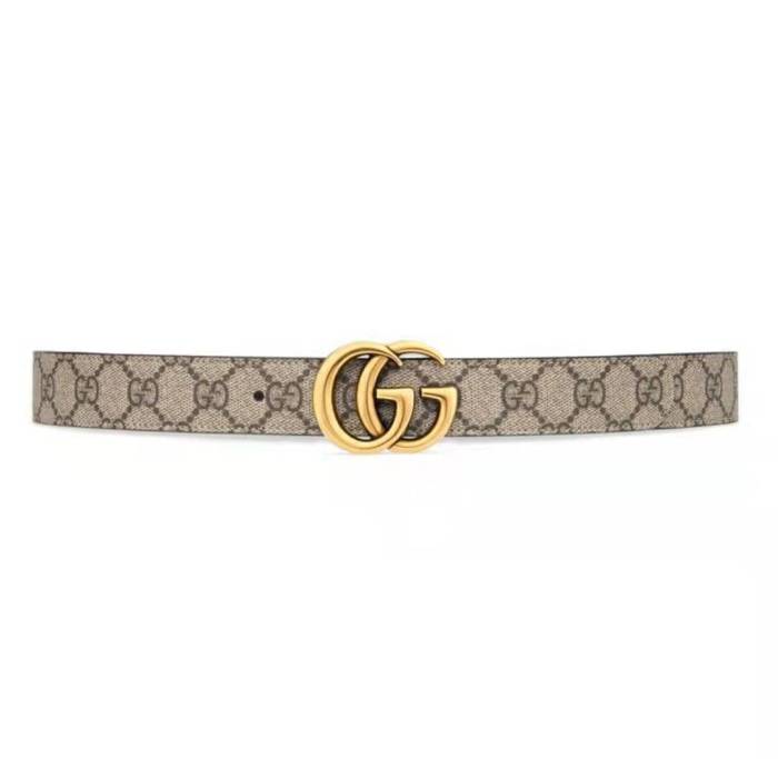 Gucci Double G Buckle Reversible Belt Black 3cm Wide