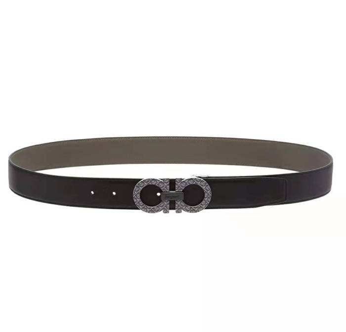 Ferragamo double-sided adjustable GANCINI belt