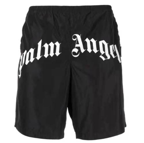 PALM ANGELS Print Pocket Loose Five Point Shorts Men's Black