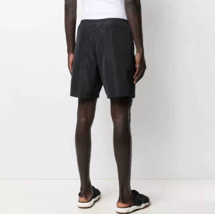 PALM ANGELS Print Pocket Loose Five Point Shorts Men's Black