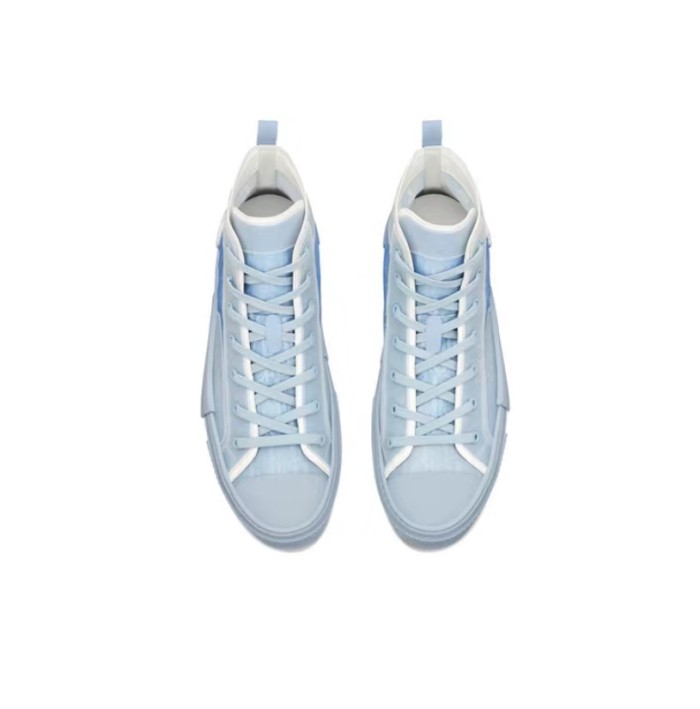Dior high-top sneakers light blue