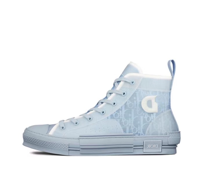 Dior high-top sneakers light blue