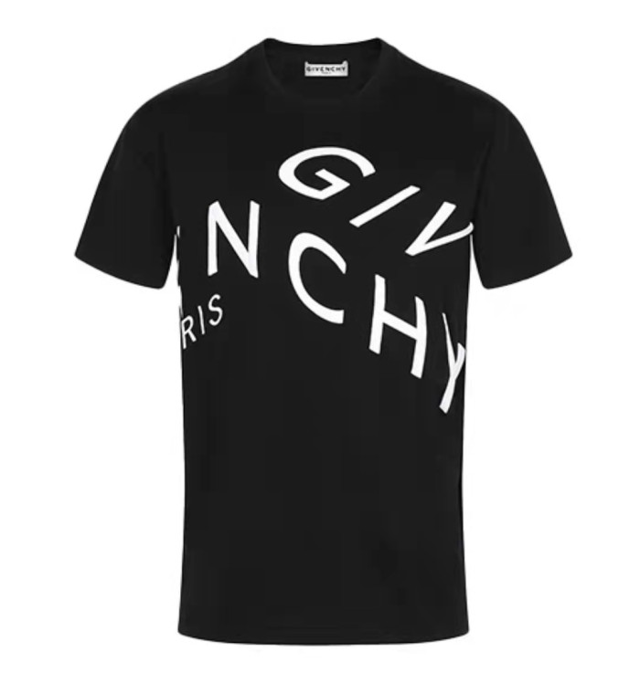 Givenchy Slim Embroidered Short Sleeve T-Shirt Men's Black