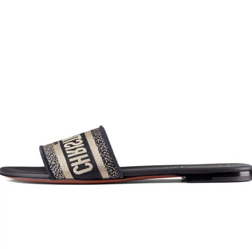 DIOR Christian Embroidered Women's Slippers1