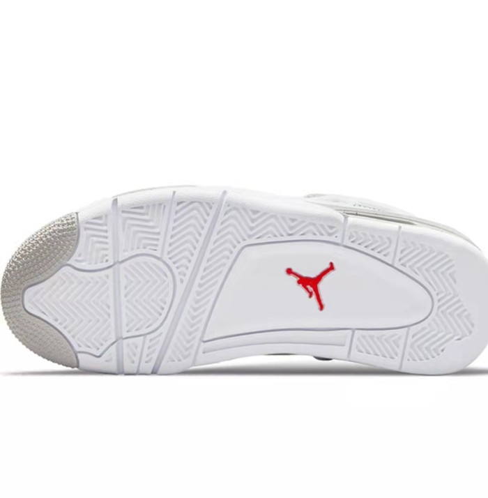 Air Jordan4Retro(GS) Tech White  White Oreo