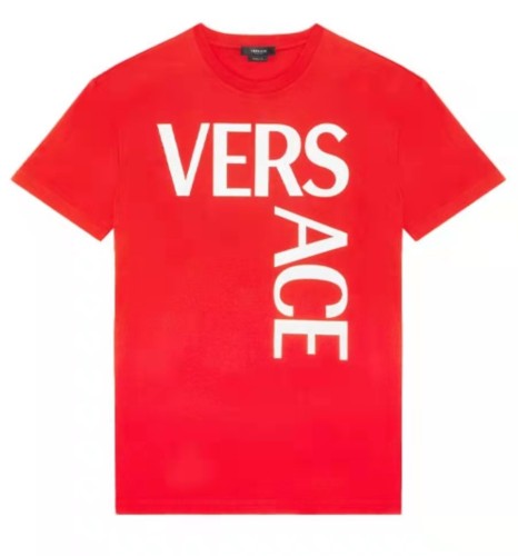VERSACE FW21 Logo Letter Print Crew Neck Short Sleeves