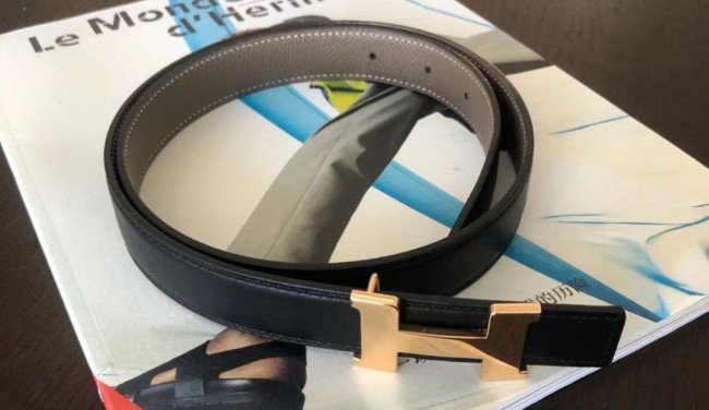 Hermes Mini Constance or calfskin ladies belt Gold/Nata