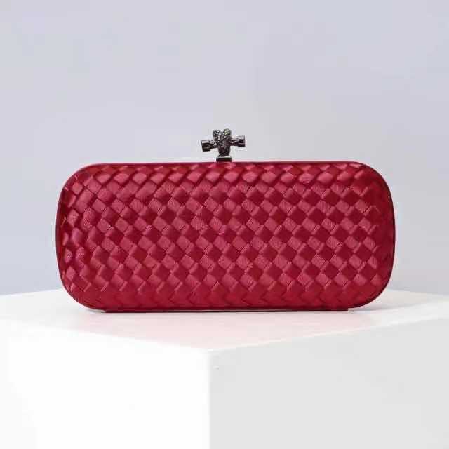 Bottega Veneta Women's Green Knot Box Clutch Bag-Lyst