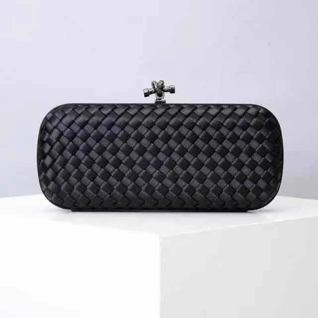 Bottega Veneta Women's Green Knot Box Clutch Bag-Lyst