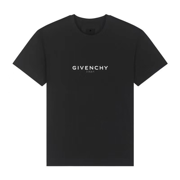 Givenchy SS21 Reverse Logo Slim Fit Short Sleeve T-Shirt Men's Black
