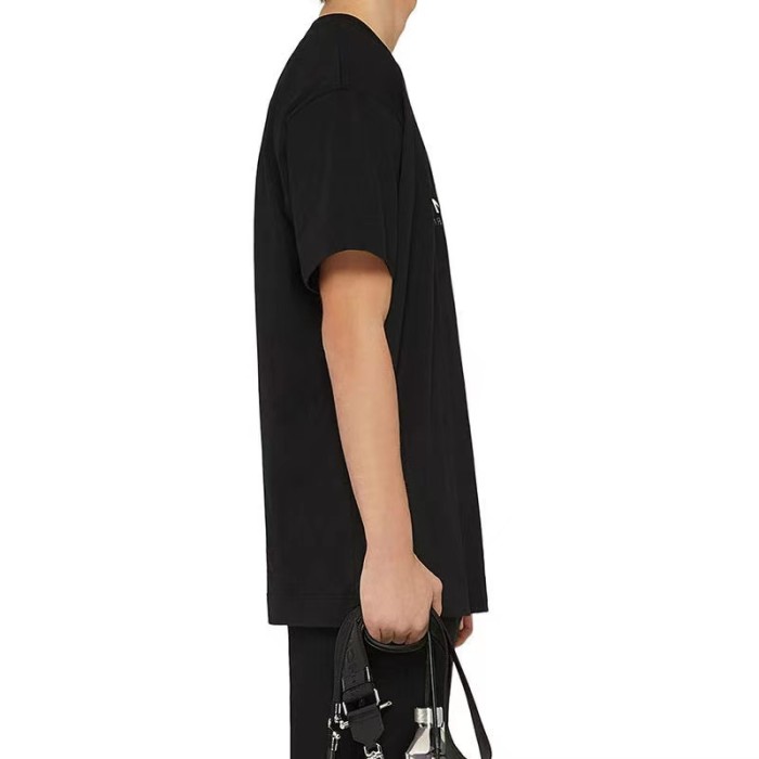 Givenchy SS21 Reverse Logo Slim Fit Short Sleeve T-Shirt Men's Black