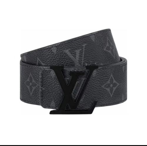 LOUIS VUITTON LV Checkerboard Belt Maroon
