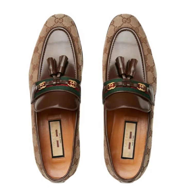 Gucci Tassel Loafers Brown