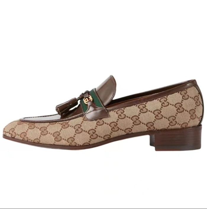 Gucci Tassel Loafers Brown