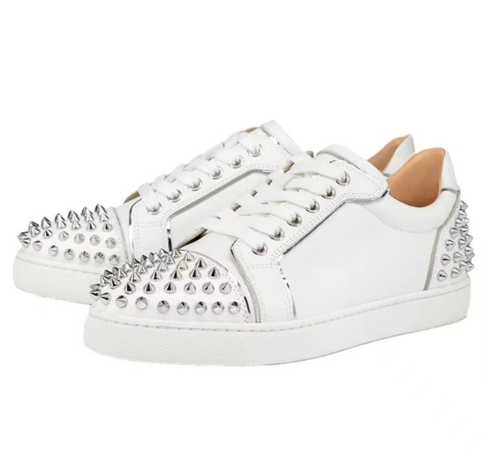 Christian Louboutin Vieirissima Spikes Casual Sneakers Women's White