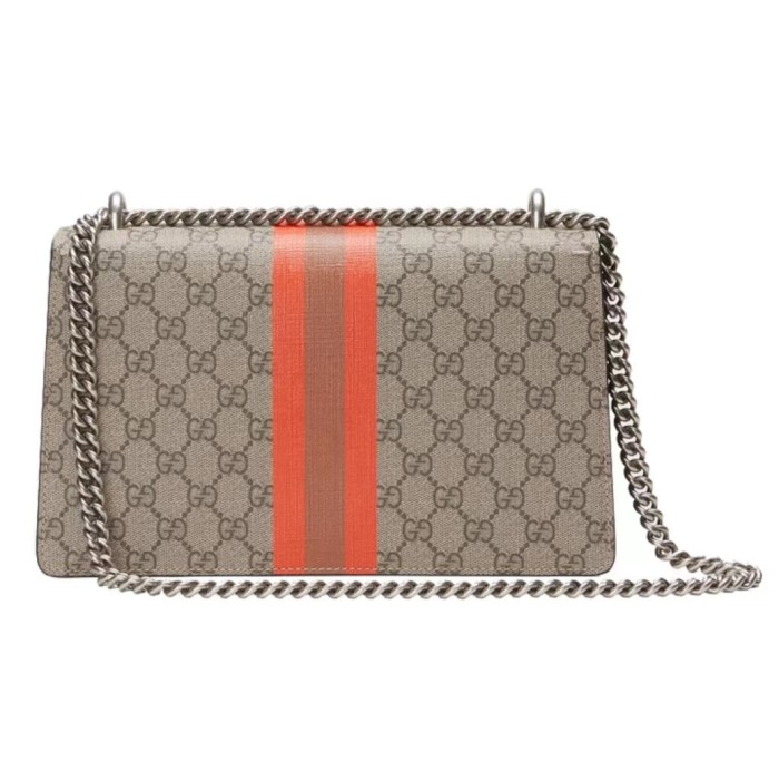 Gucci Dionysus Dionysus Tiger Head Buckle Old Flower Logo Colorful Geometric Print