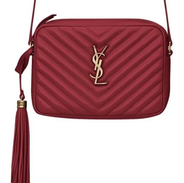 Saint Laurent YSL Lou Camera Bag Gold Label Logo