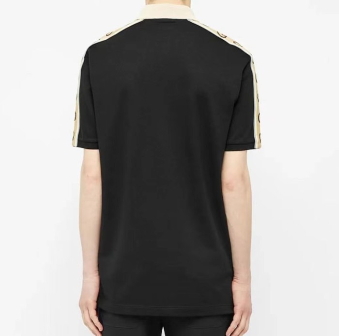 GUCCI Interlocking Double G Stripe Polo Shirt Men's