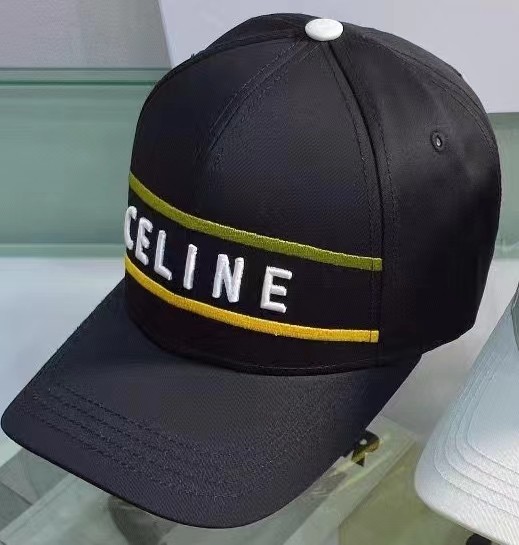 Celine Cotton Fashion Baseball Cap Black