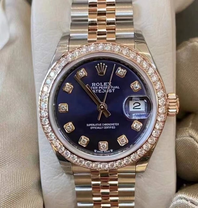 Rolex Oyster set with diamonds
