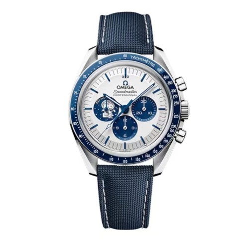 Omega Snoopy 50th Anniversary Lunar Watch Men's Blue