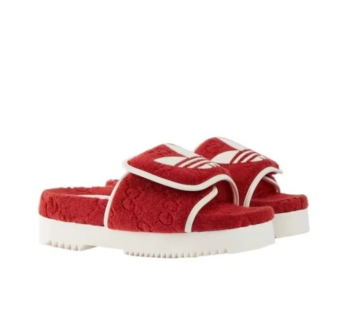 adidas originals✖️Gucci Slippers red
