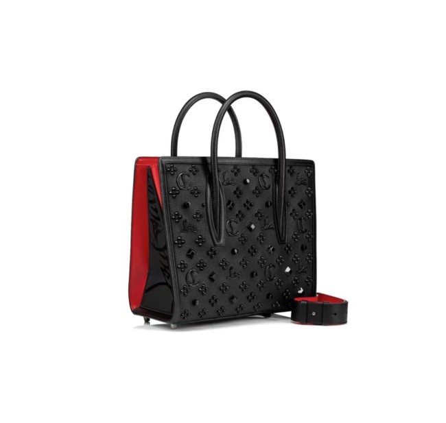 CL road platinum pin with color logo lettering calfskin, one-shoulder cross-body handbag medium women black