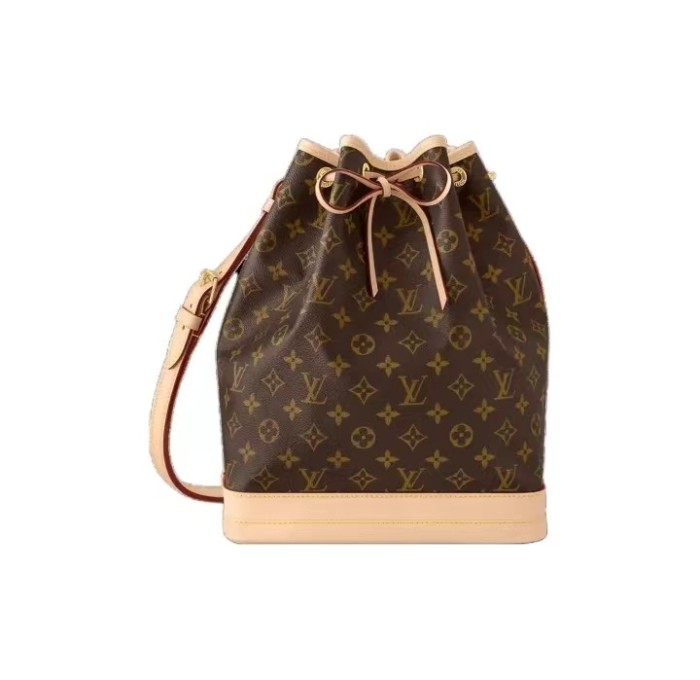 Louis Vuitton Logo printed bucket bag, female, brown, large