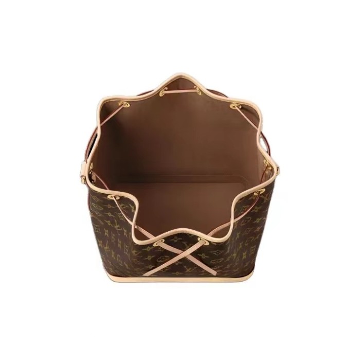 Louis Vuitton Logo printed bucket bag, female, brown, large