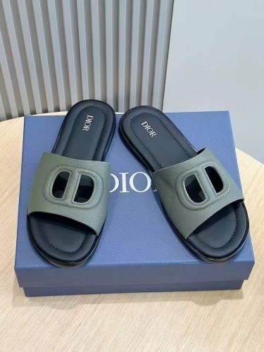 Dior slippers, men's, green