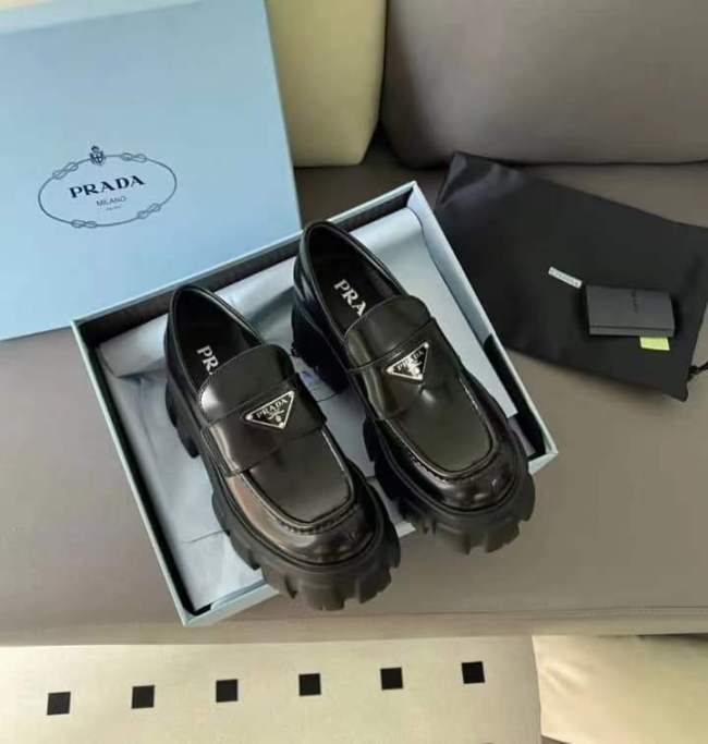 Prada loafers  women Black