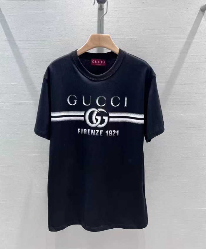 Gucci monogram logo printed short sleeve