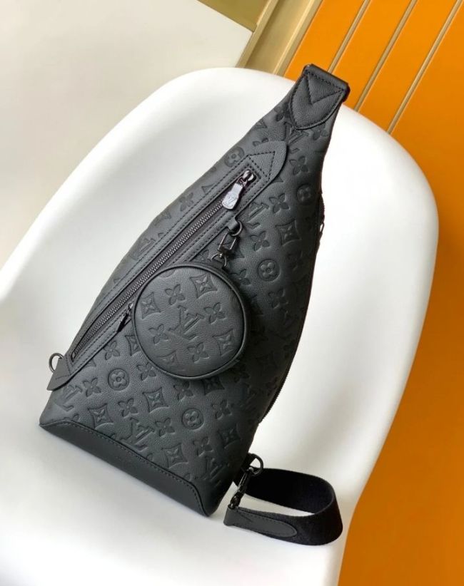 LOUIS VUITTON Duo Cross Body Shoulder Bag Men's Black