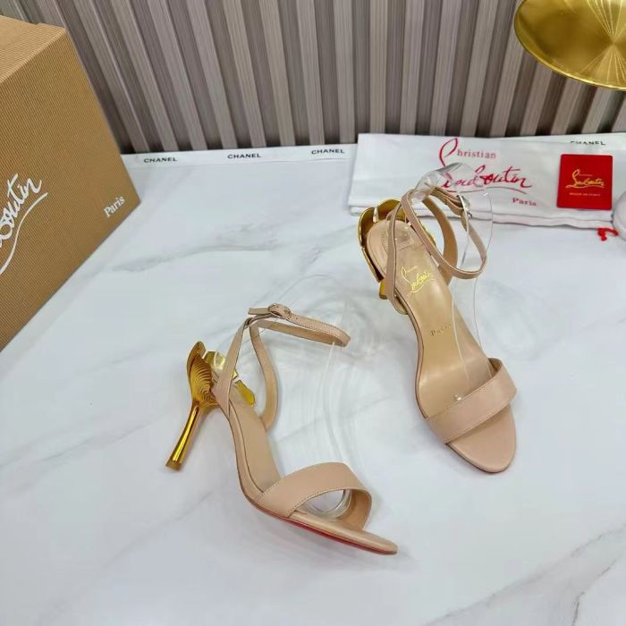 CL Road Platinum Leather Sandals Women's