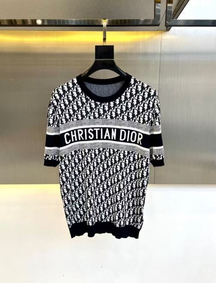 Dior Black Knit T-Shirt Men's