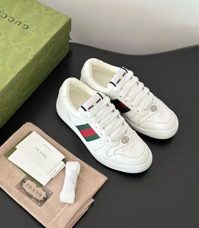 GUCCI Gucci Screener Dirty Shoes Leather