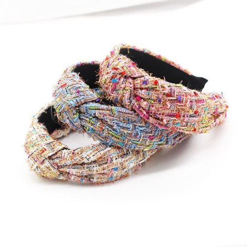 2020 Top Knot Turban Headband Elastic Hairband Pearl Hair Accessories Girls No Slip Stay Knotted Head Band Hair Band Women